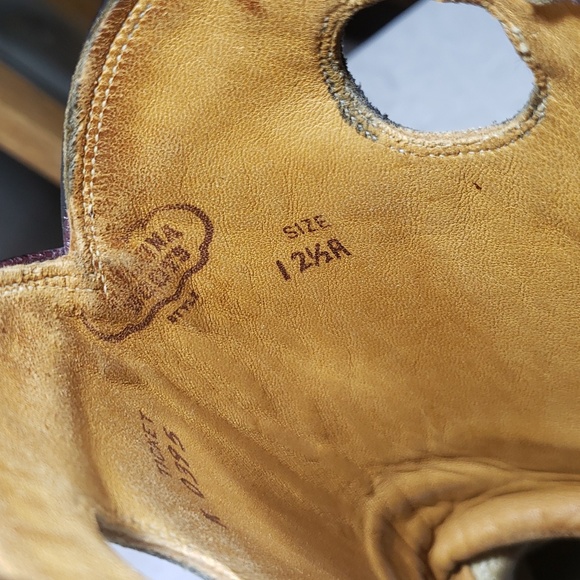 Nocona Cowboy Boots Vintage 1980s Dark Chocolate Tall Women's Size 12 1/2 R - Picture 16 of 16